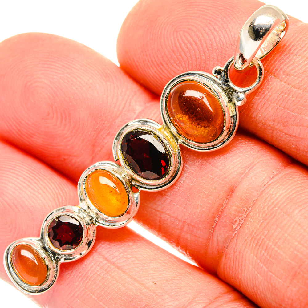 Carnelian Pendants handcrafted by Anasilvercos - PD30305