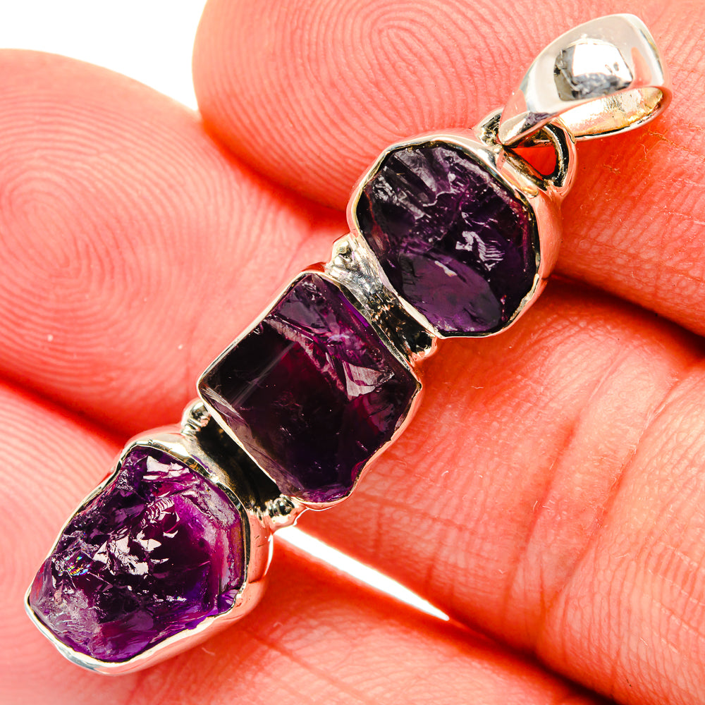 Amethyst Pendants handcrafted by Anasilvercos - PD30309