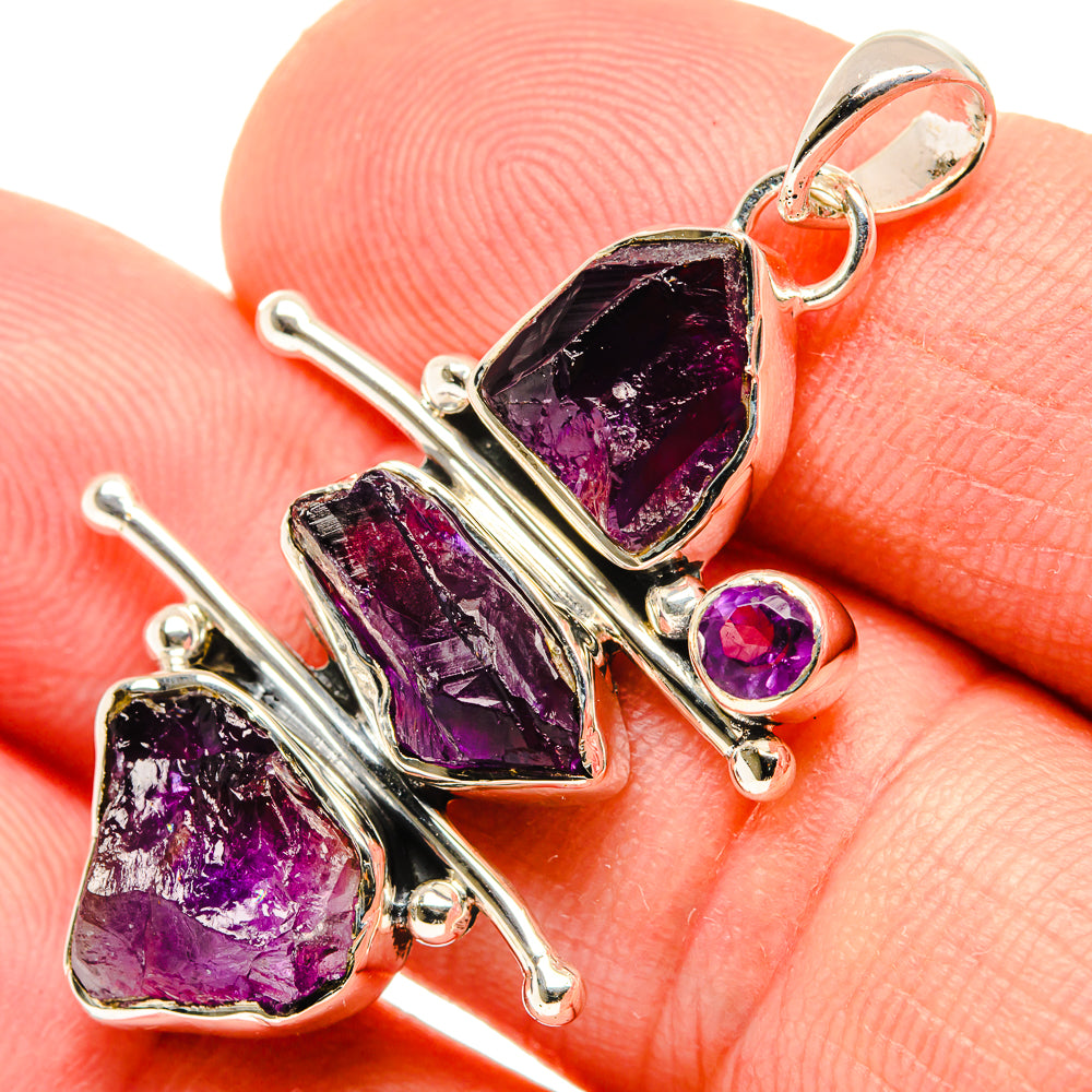 Amethyst Pendants handcrafted by Anasilvercos - PD30310