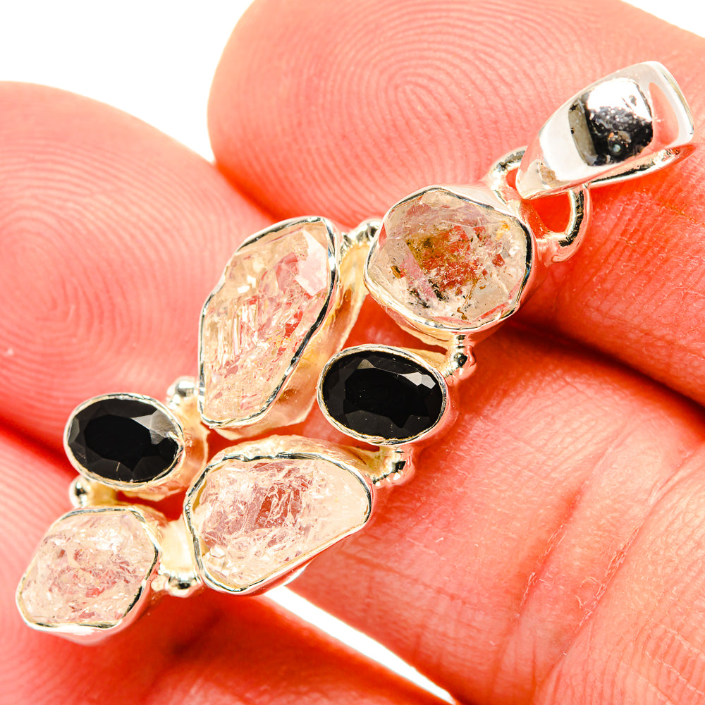 Herkimer Diamond Pendants handcrafted by Anasilvercos - PD30315