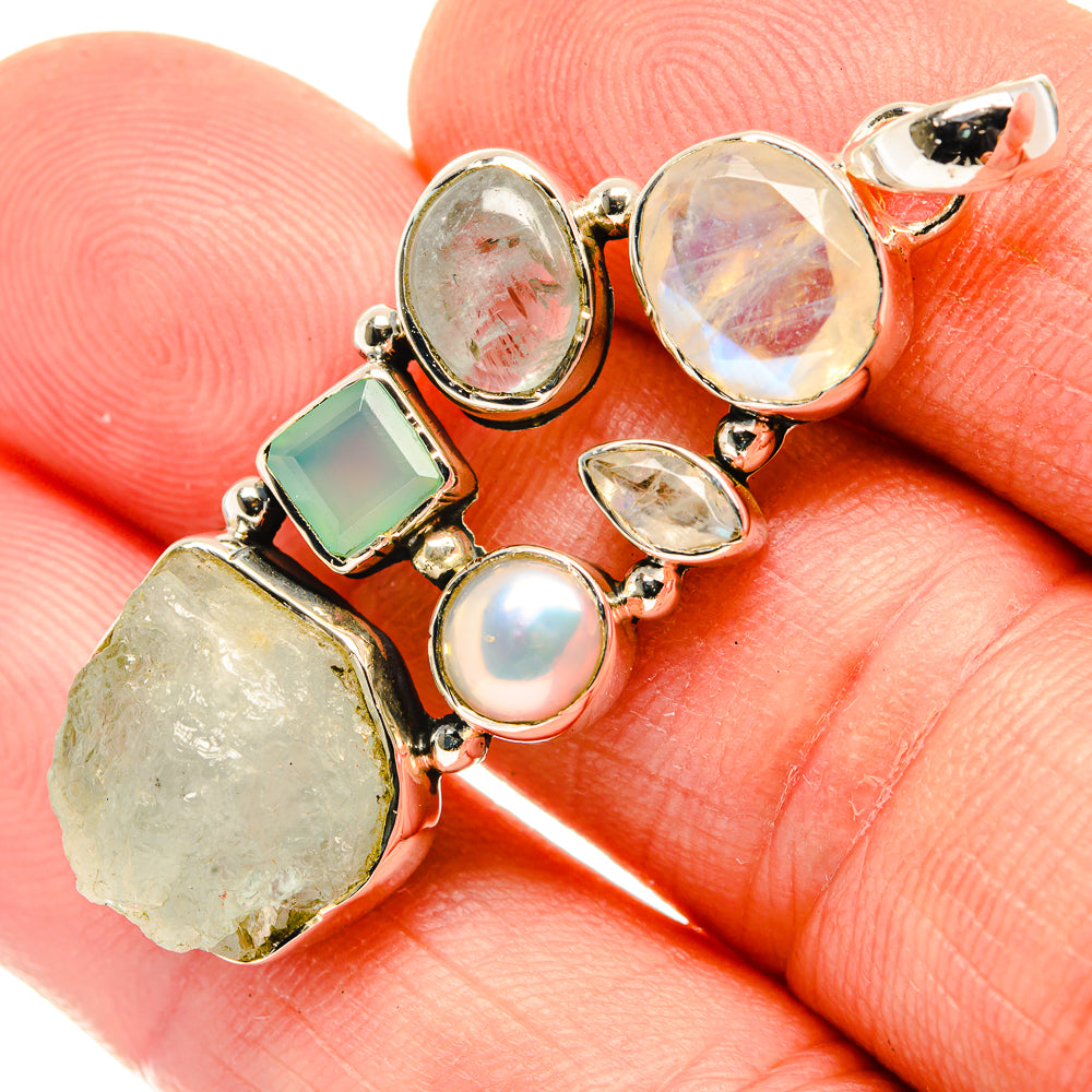 Aquamarine Pendants handcrafted by Anasilvercos - PD30322
