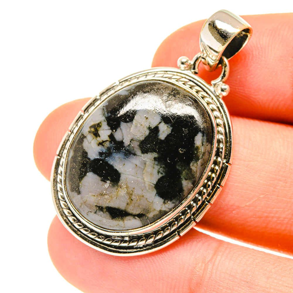 Gabbro Stone Pendants handcrafted by Anasilvercos - PD3033