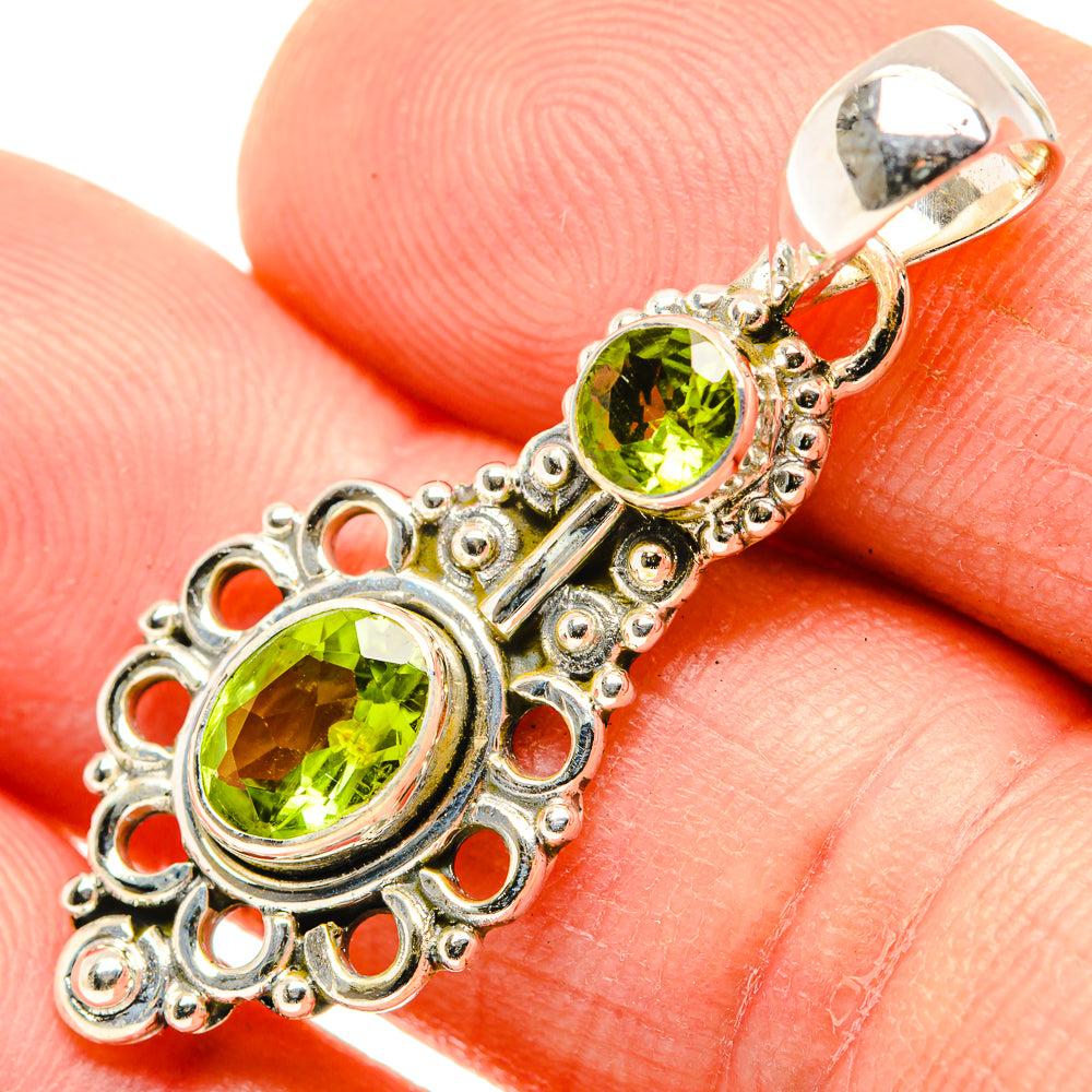 Peridot Pendants handcrafted by Anasilvercos - PD30337