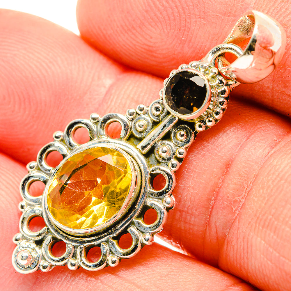 Citrine Pendants handcrafted by Anasilvercos - PD30344