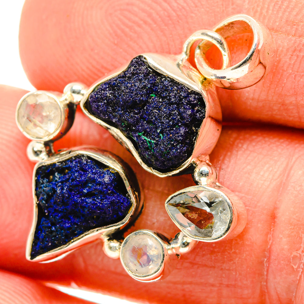 Azurite Pendants handcrafted by Anasilvercos - PD30347
