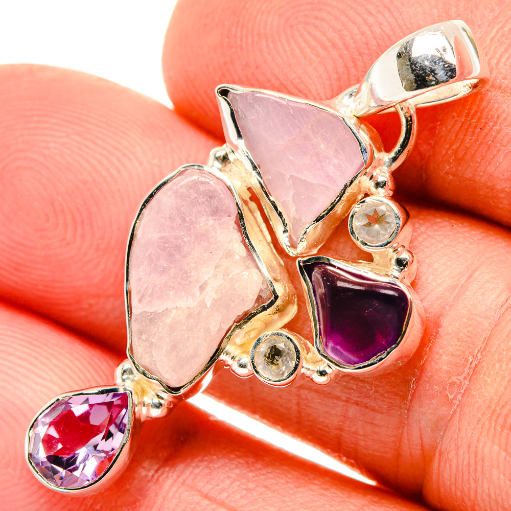 Kunzite Pendants handcrafted by Anasilvercos - PD30350