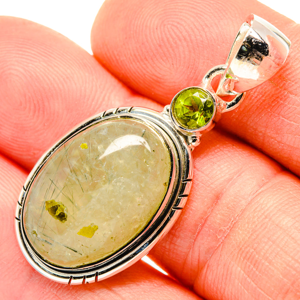 Prehnite Pendants handcrafted by Anasilvercos - PD30355