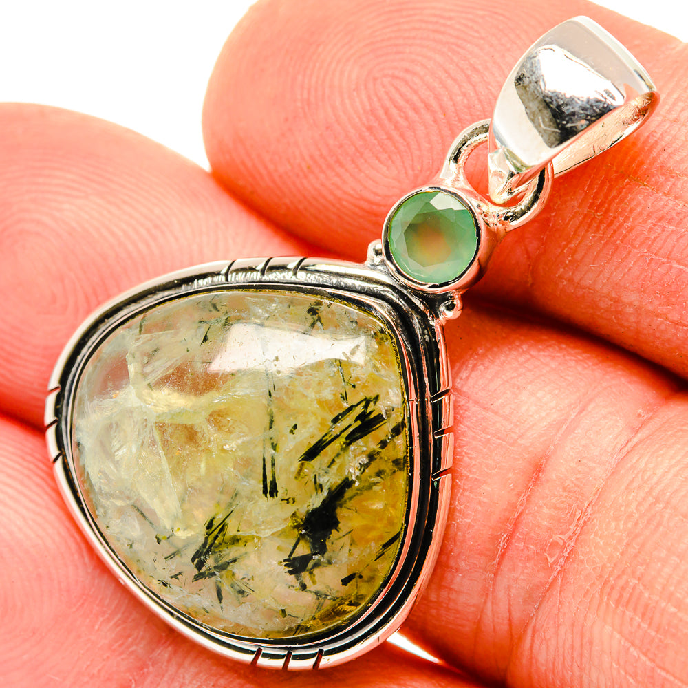 Prehnite Pendants handcrafted by Anasilvercos - PD30358