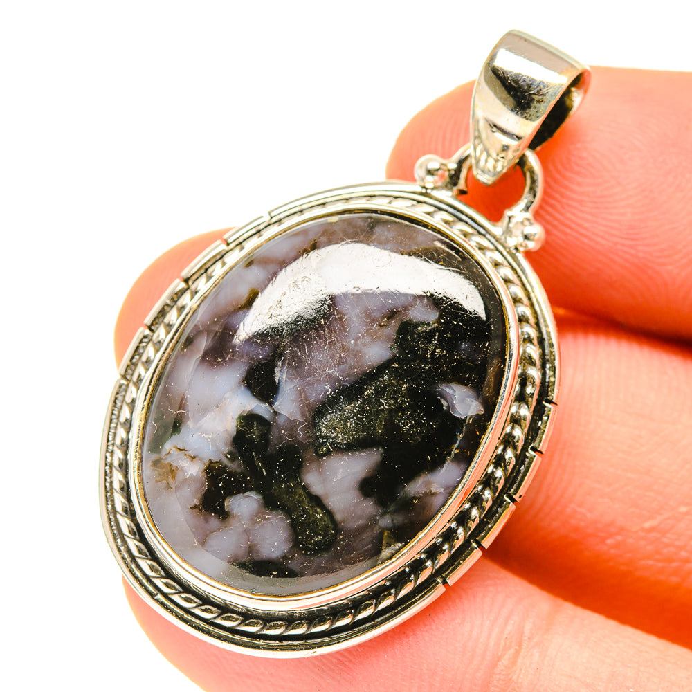 Gabbro Stone Pendants handcrafted by Anasilvercos - PD3035