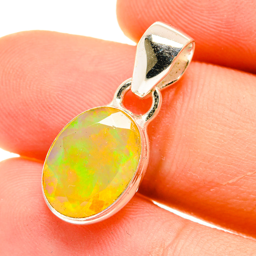 Ethiopian Opal Pendants handcrafted by Anasilvercos - PD3037