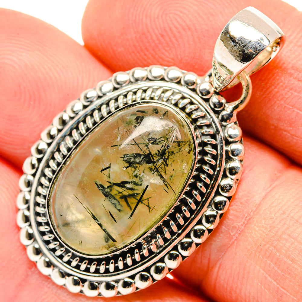 Prehnite Pendants handcrafted by Anasilvercos - PD30373