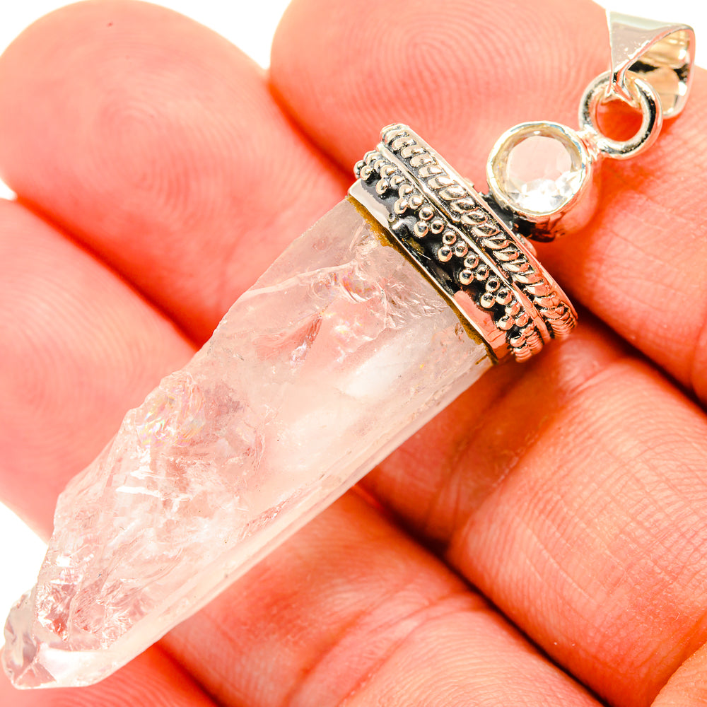 Rainbow Moonstone Pendants handcrafted by Anasilvercos - PD30383