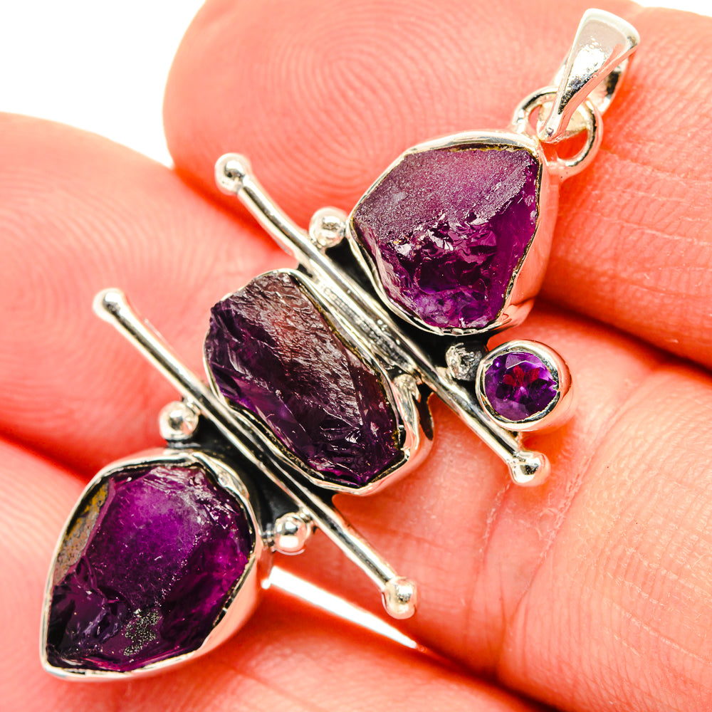 Amethyst Pendants handcrafted by Anasilvercos - PD30386