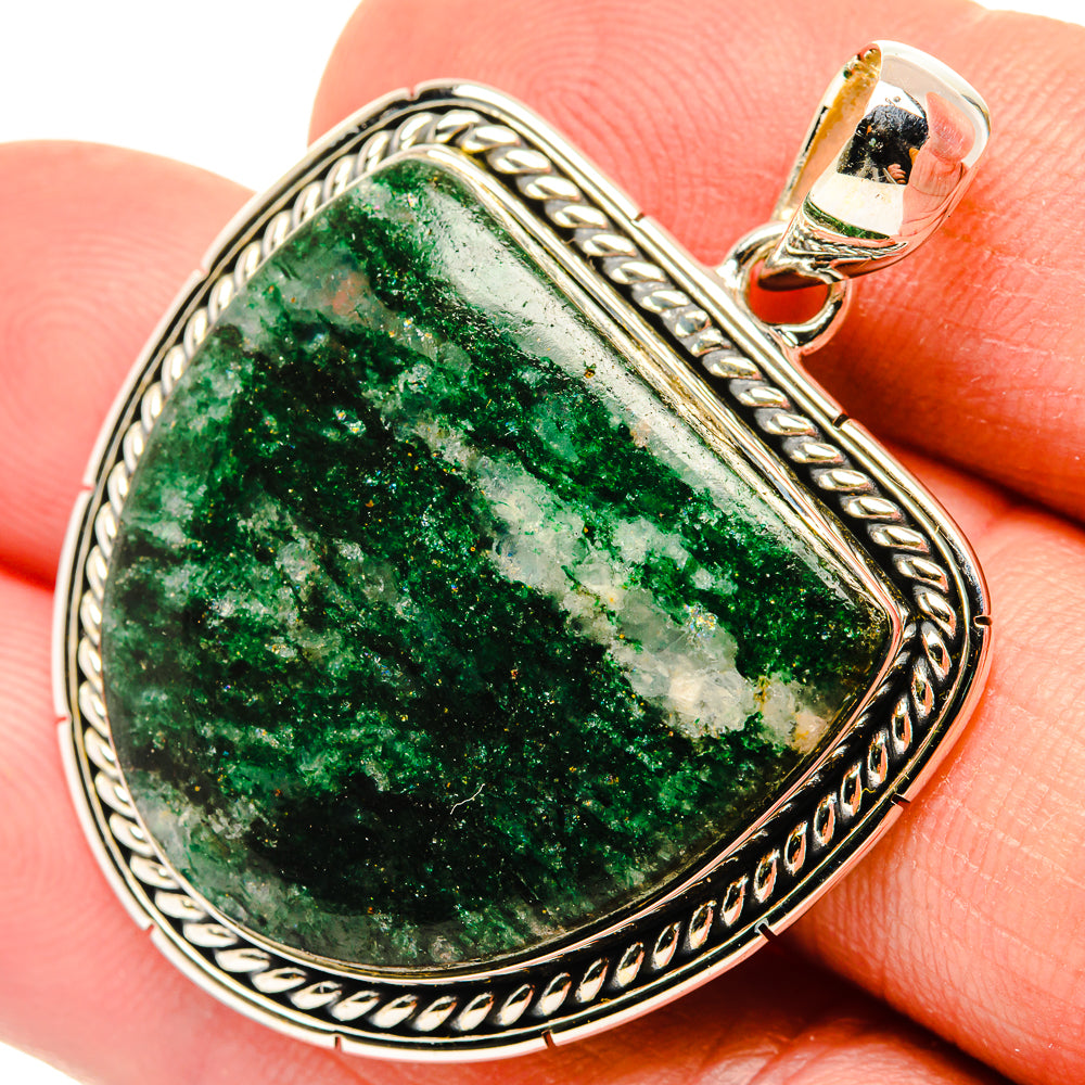 Green Aventurine Pendants handcrafted by Anasilvercos - PD30391