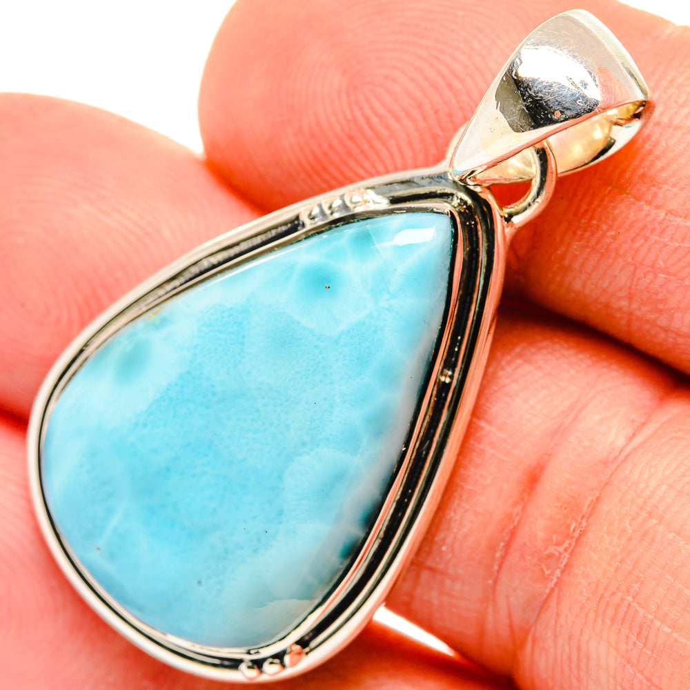Larimar Pendants handcrafted by Anasilvercos - PD30411