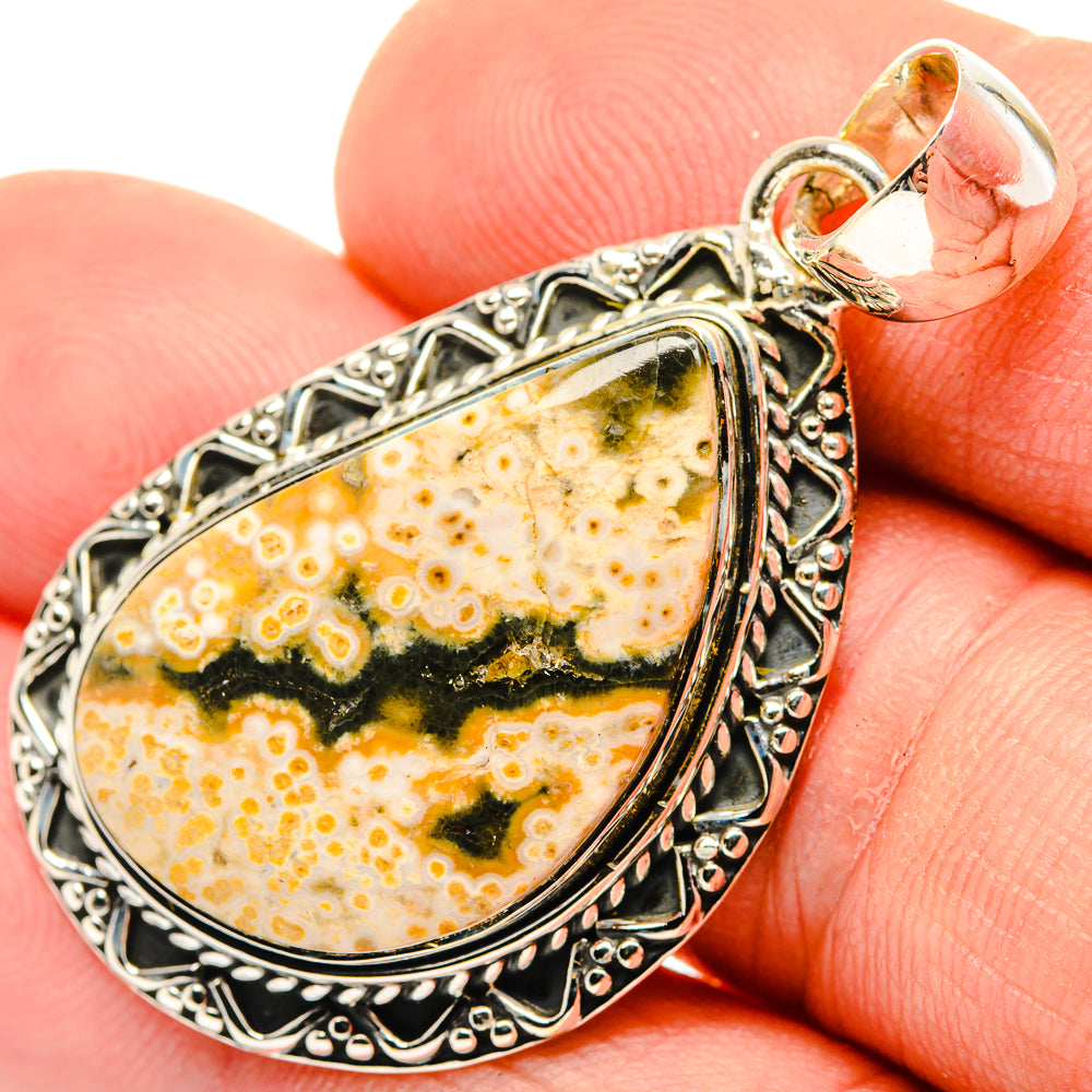Ocean Jasper Pendants handcrafted by Anasilvercos - PD30423