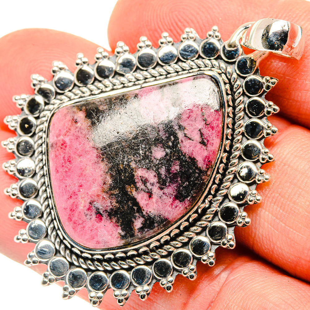 Rhodonite Pendants handcrafted by Anasilvercos - PD30430