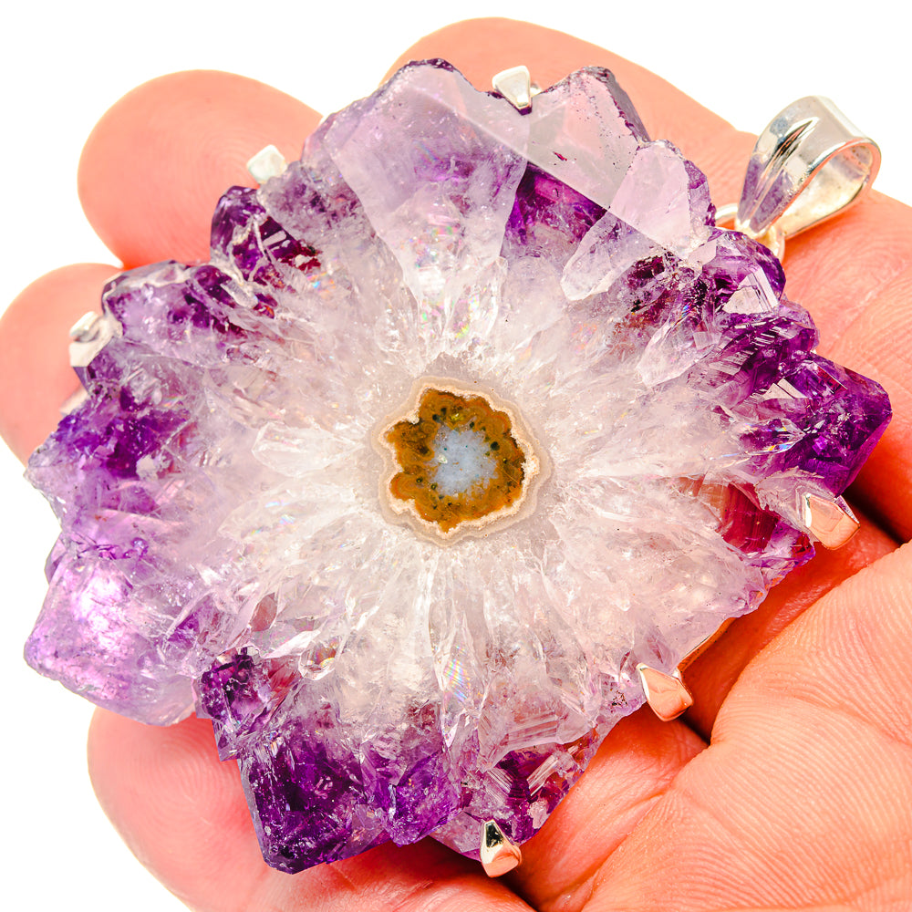 Amethyst Solar Quartz Pendants handcrafted by Anasilvercos - PD30441