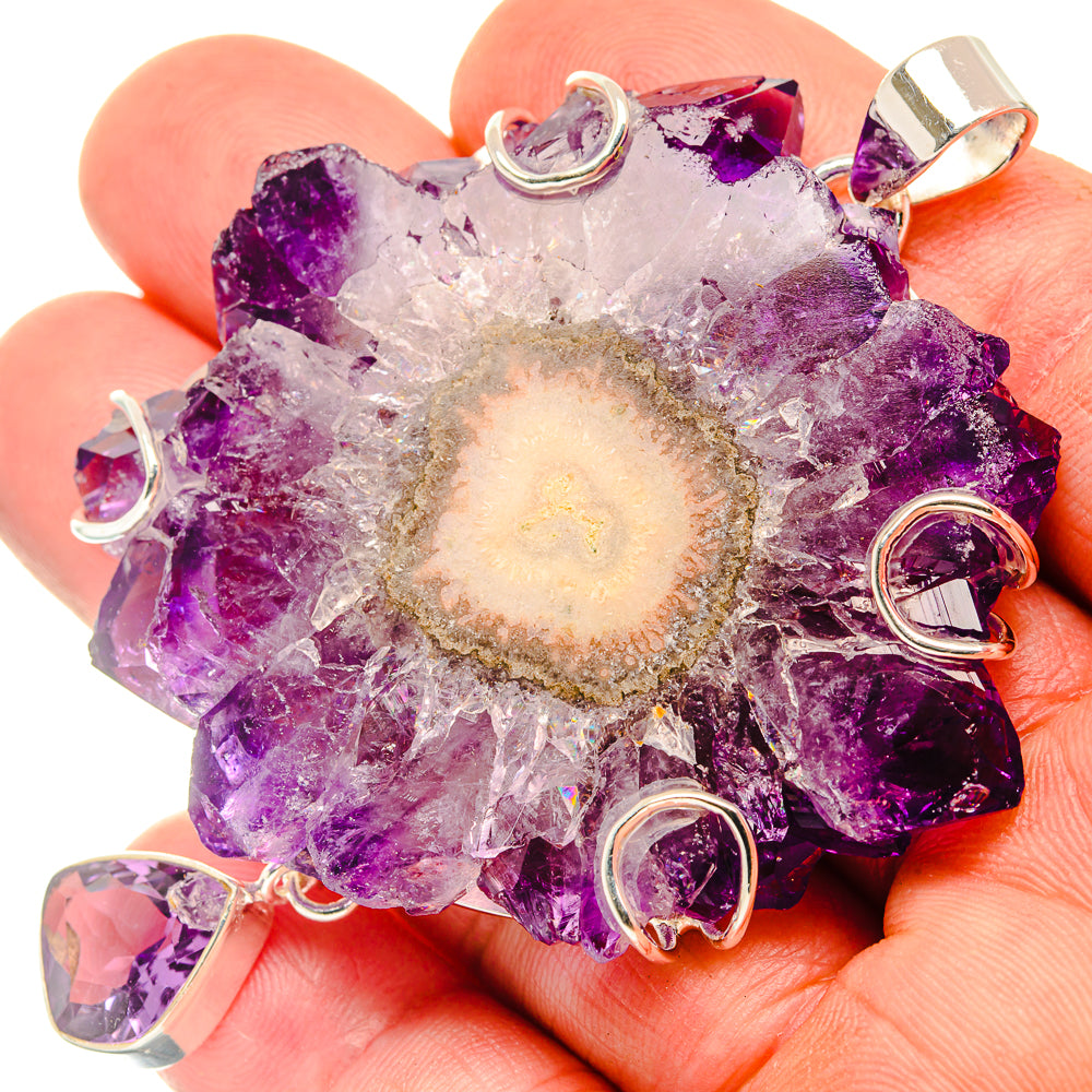 Amethyst Solar Quartz Pendants handcrafted by Anasilvercos - PD30442
