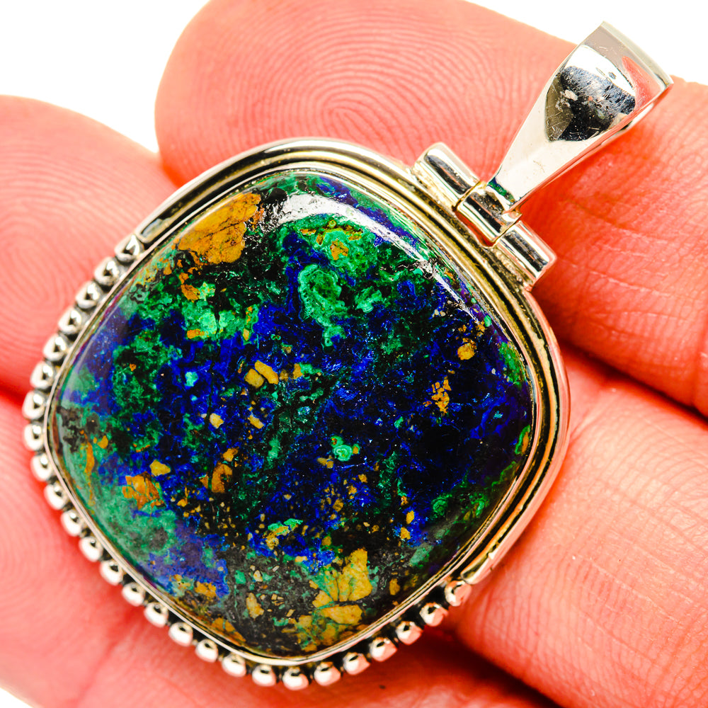 Azurite Pendants handcrafted by Anasilvercos - PD30444