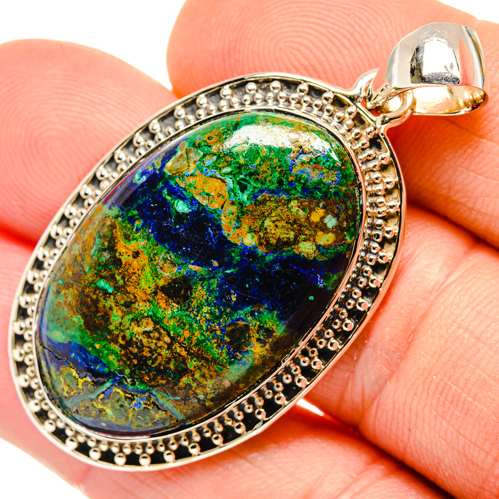 Azurite Pendants handcrafted by Anasilvercos - PD30445