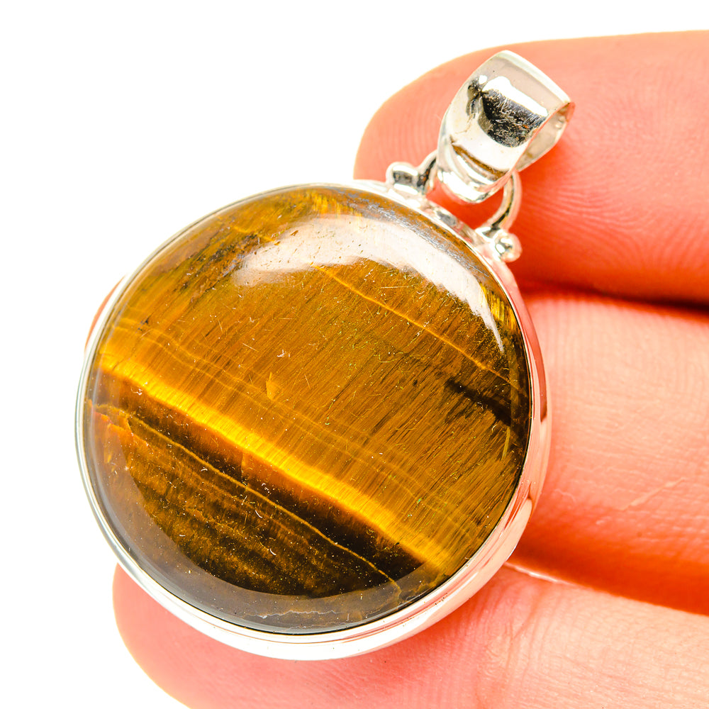 Tiger Eye Pendants handcrafted by Anasilvercos - PD3045