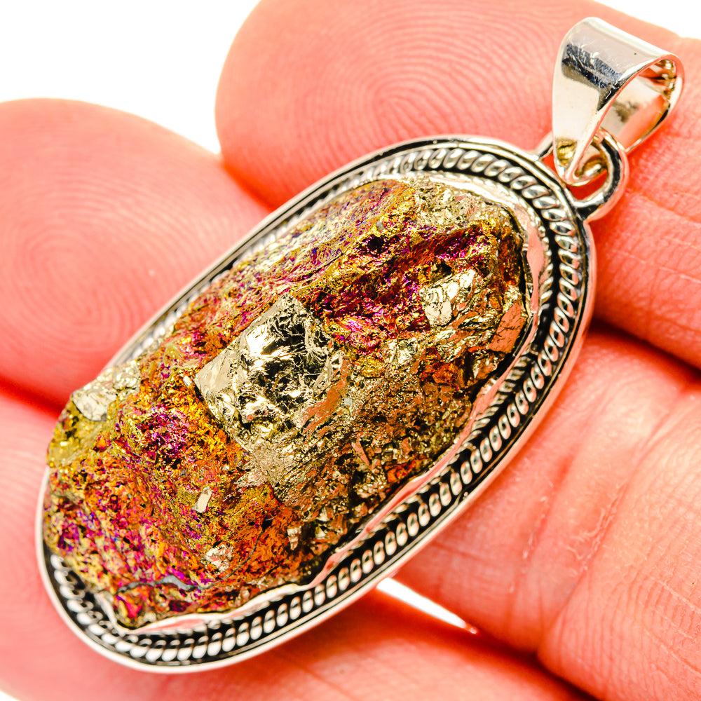 Titanium Druzy Pendants handcrafted by Anasilvercos - PD30457