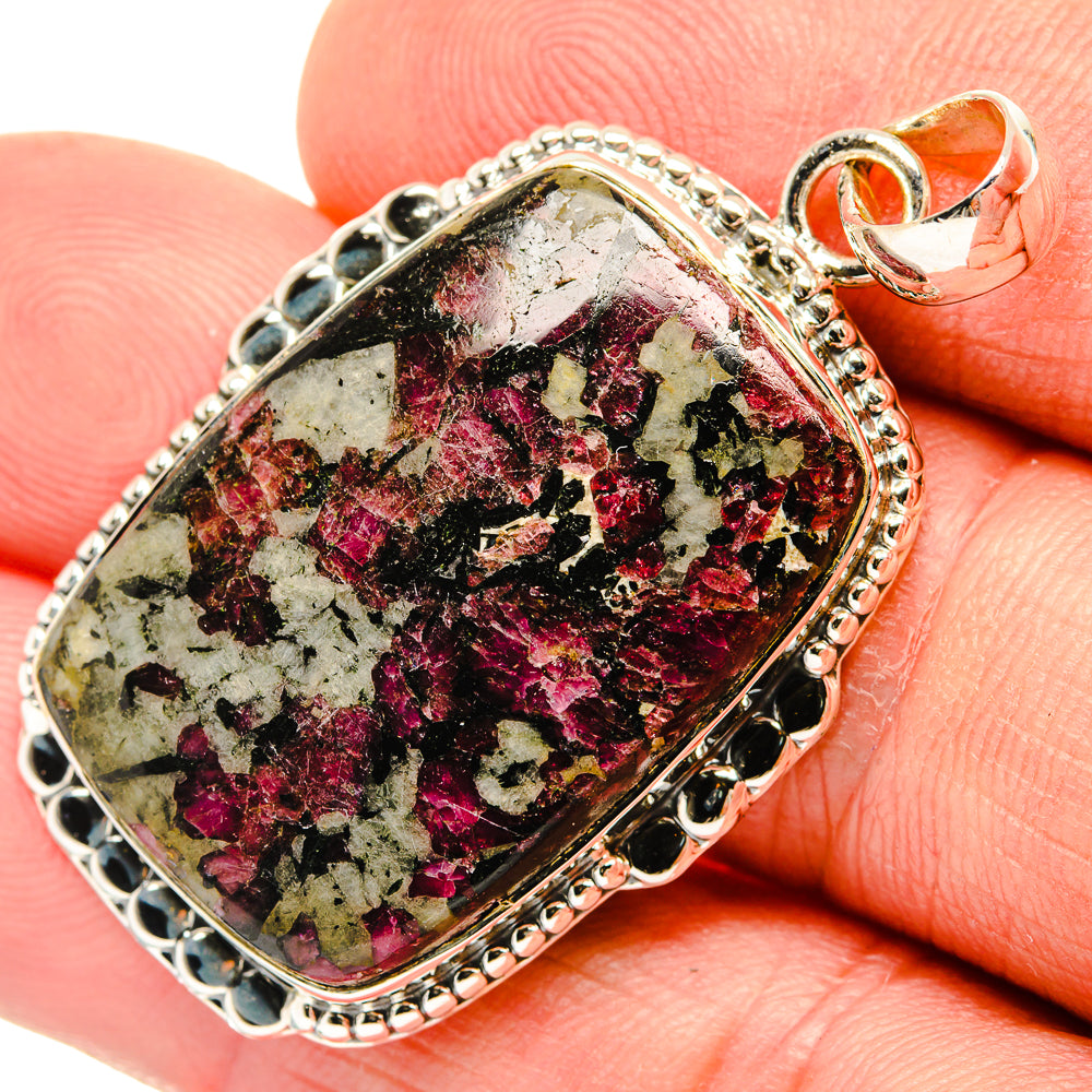 Russian Eudialyte Pendants handcrafted by Anasilvercos - PD30461
