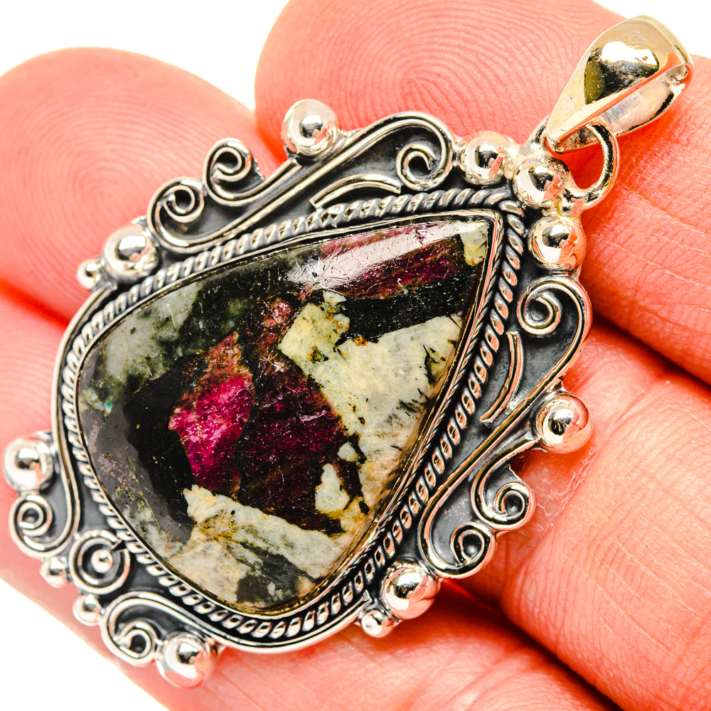 Russian Eudialyte Pendants handcrafted by Anasilvercos - PD30463