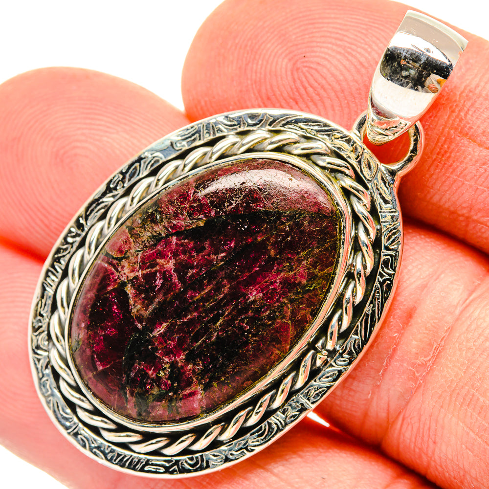 Russian Eudialyte Pendants handcrafted by Anasilvercos - PD30469