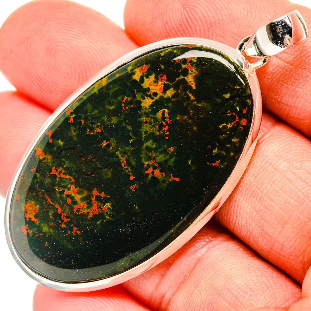 Bloodstone Pendants handcrafted by Anasilvercos - PD30488