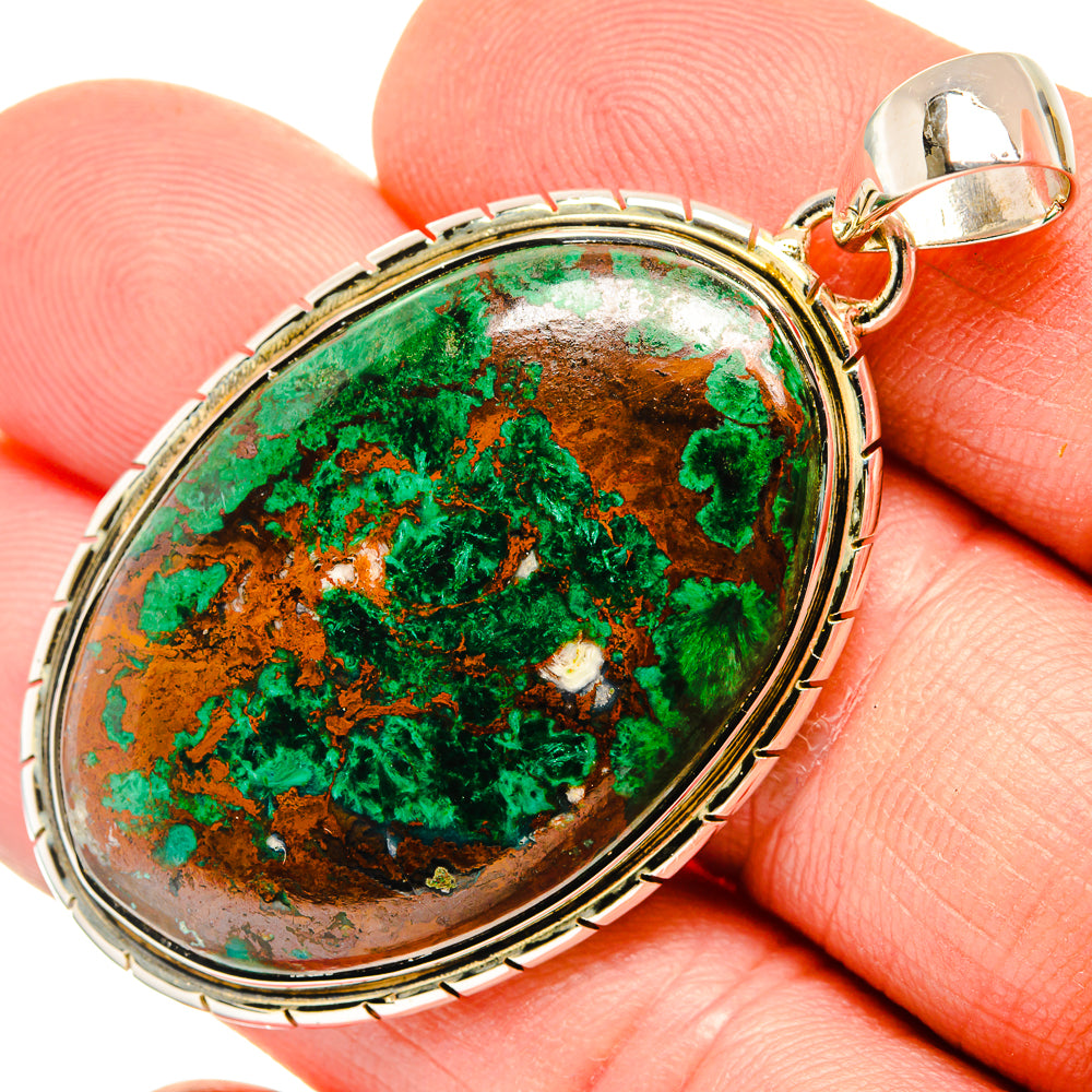 Malachite Pendants handcrafted by Anasilvercos - PD30490