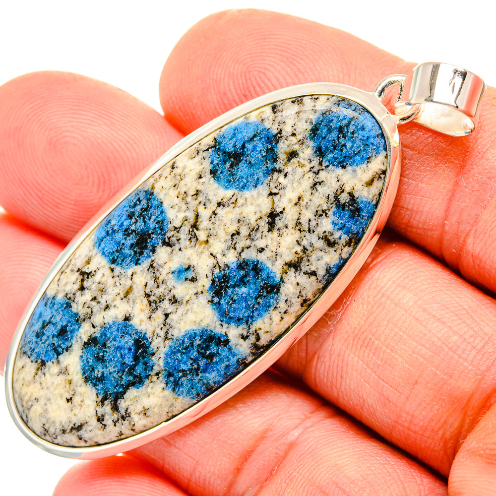 K2 Blue Azurite Pendants handcrafted by Anasilvercos - PD30494