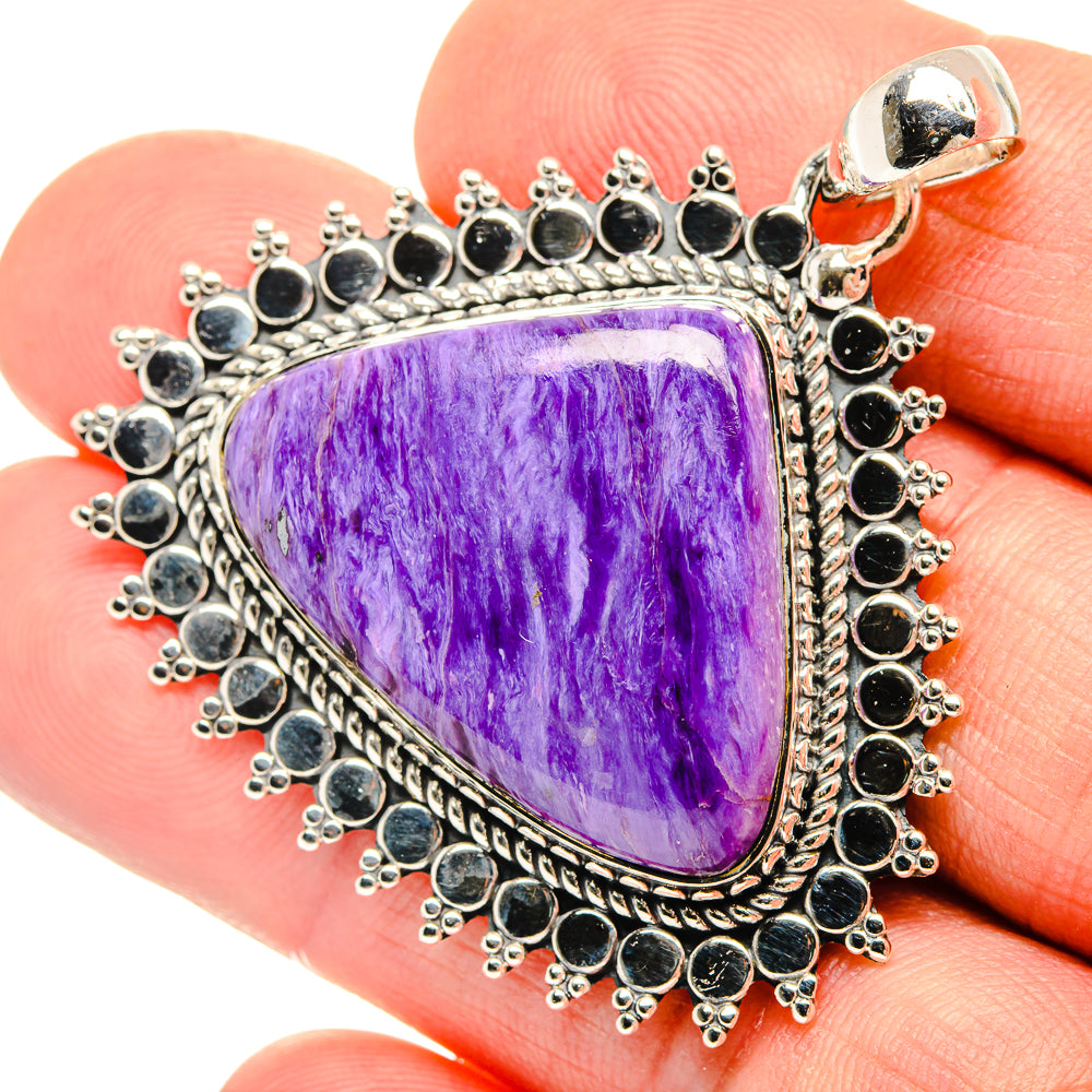 Charoite Pendants handcrafted by Anasilvercos - PD30496