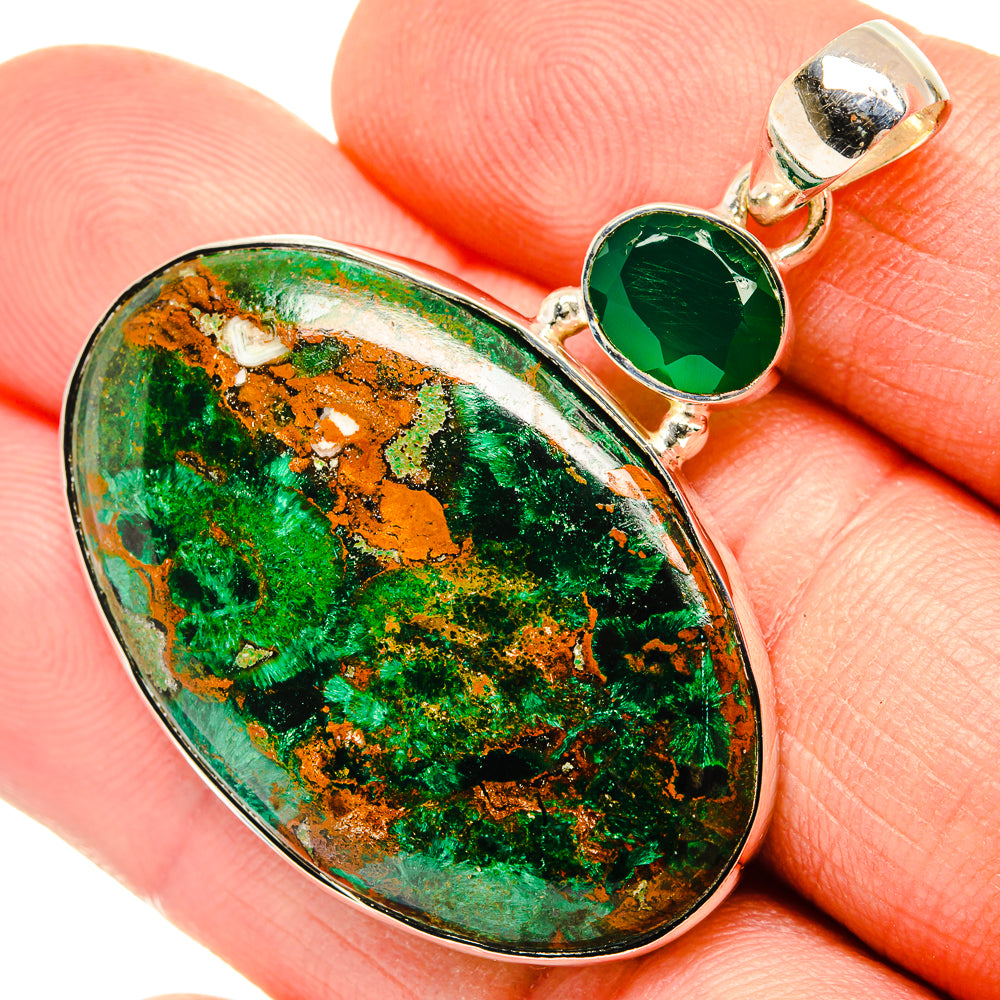 Green Aventurine Pendants handcrafted by Anasilvercos - PD30500