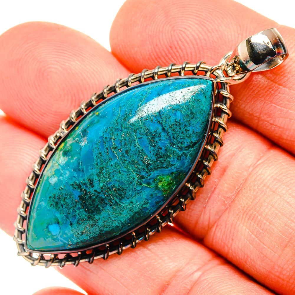 Chrysocolla Pendants handcrafted by Anasilvercos - PD30501