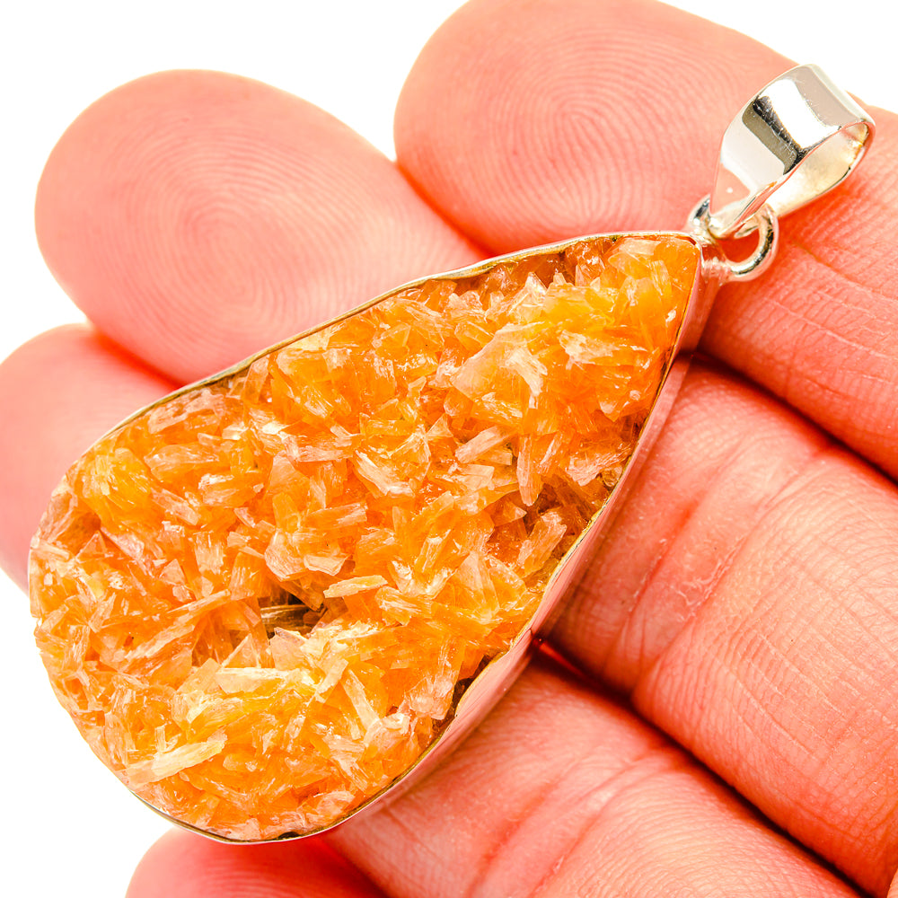 Calcite Crystal Pendants handcrafted by Anasilvercos - PD30504