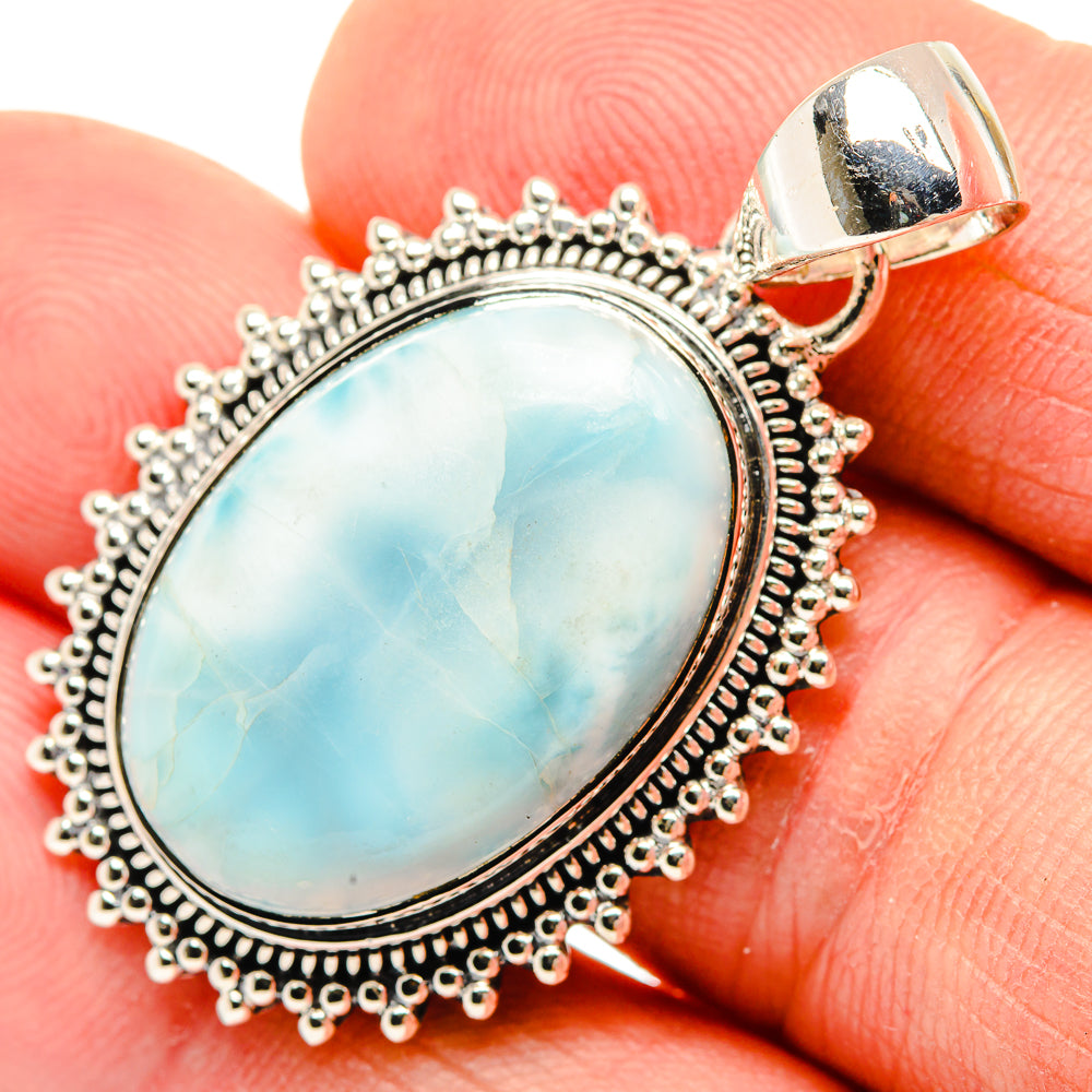 Larimar Pendants handcrafted by Anasilvercos - PD30507