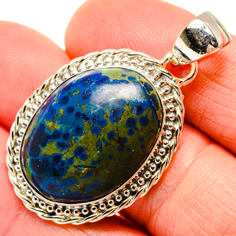Azurite Pendants handcrafted by Anasilvercos - PD30508