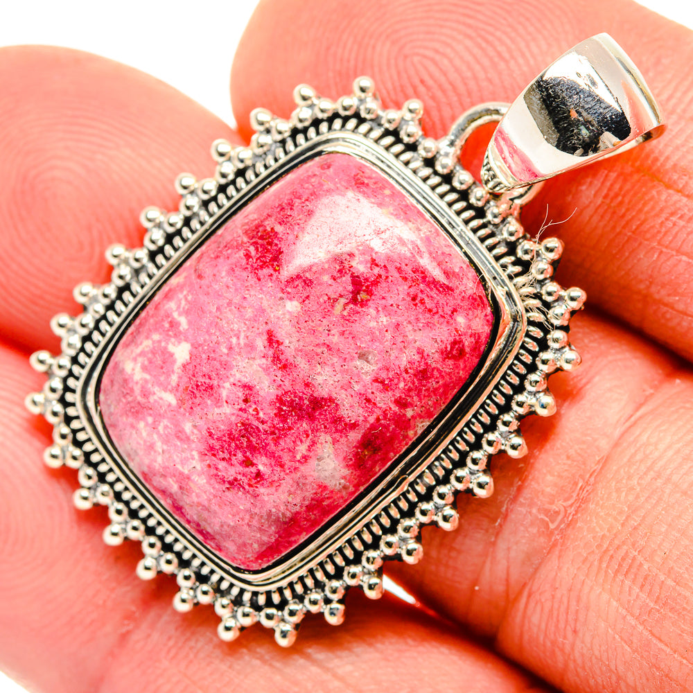 Thulite Pendants handcrafted by Anasilvercos - PD30510