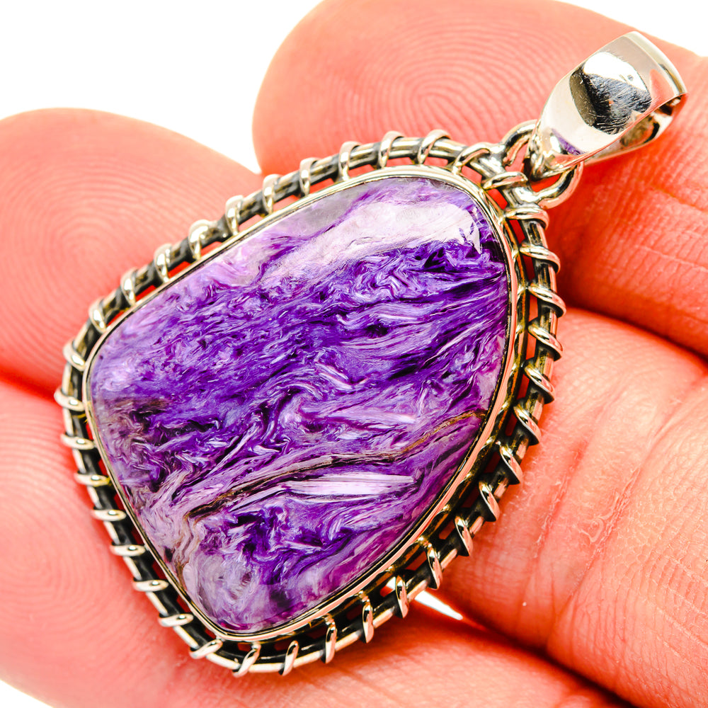 Charoite Pendants handcrafted by Anasilvercos - PD30512