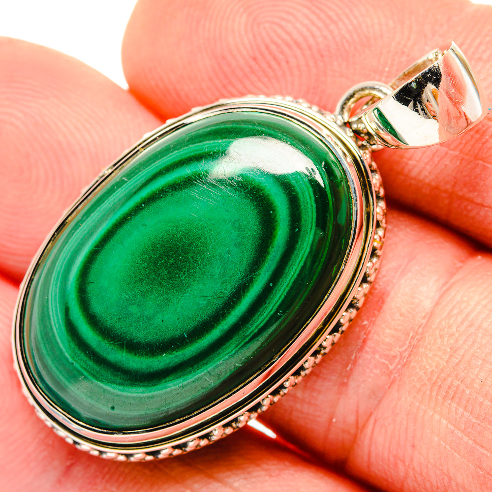 Malachite Pendants handcrafted by Anasilvercos - PD30513