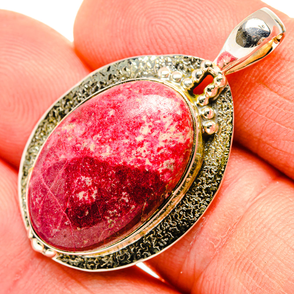 Thulite Pendants handcrafted by Anasilvercos - PD30515