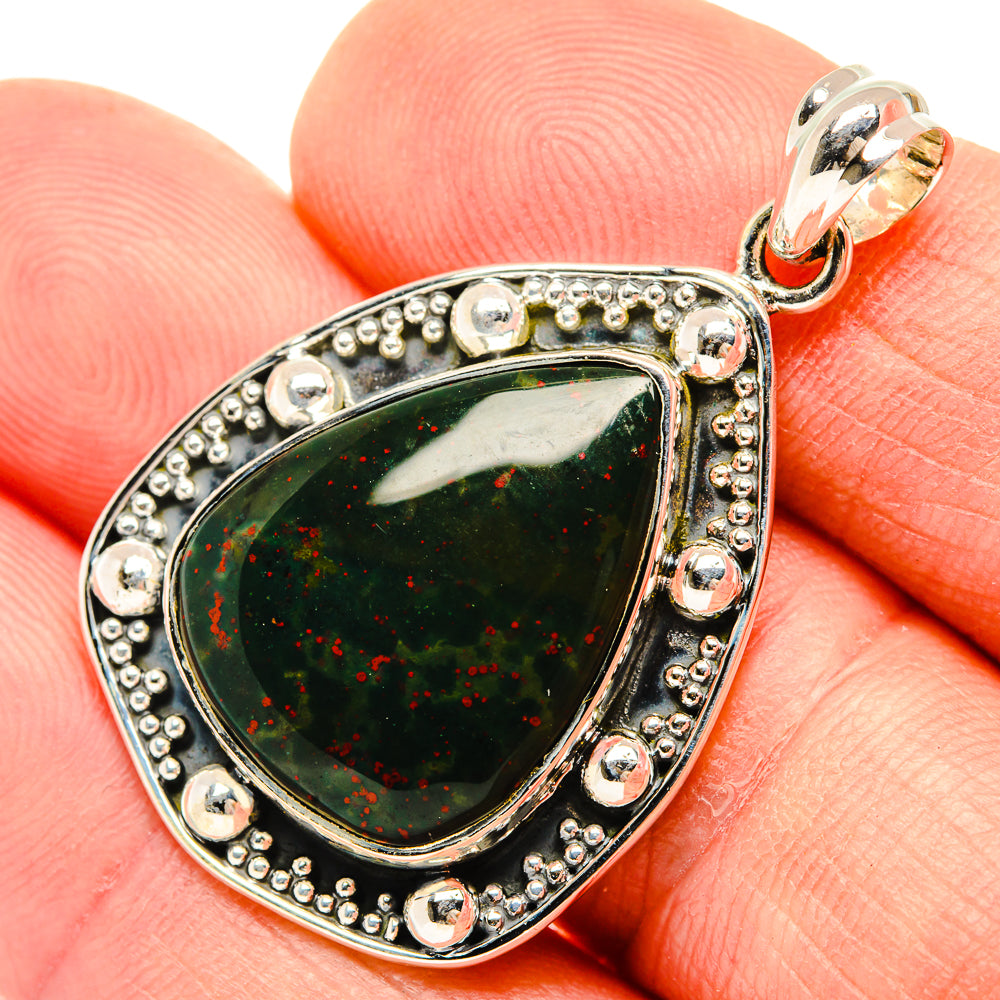 Bloodstone Pendants handcrafted by Anasilvercos - PD30523
