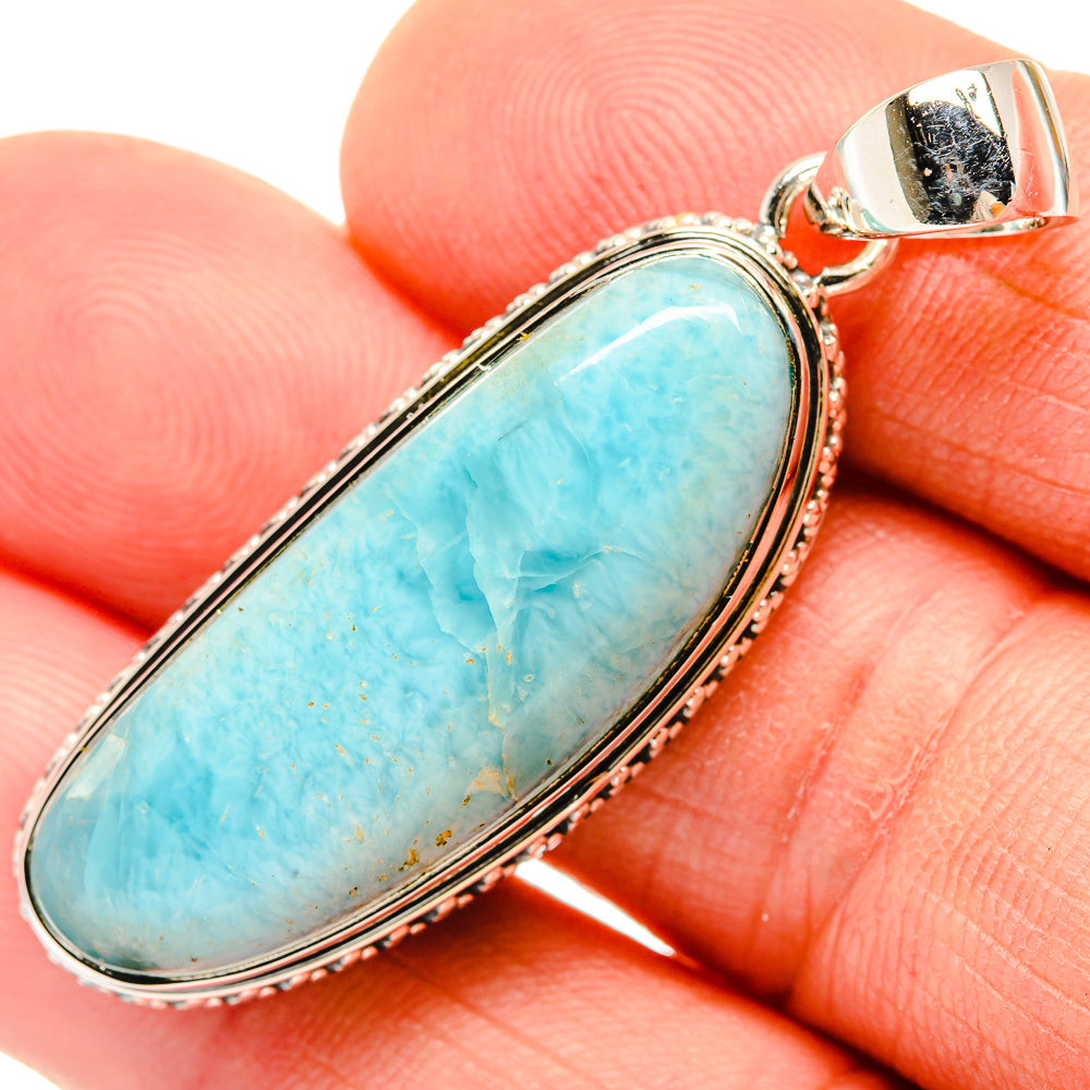 Larimar Pendants handcrafted by Anasilvercos - PD30534