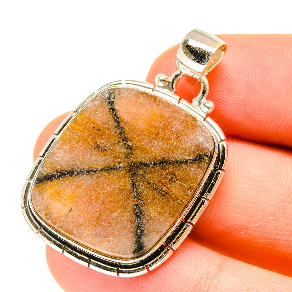 Chiastolite Pendants handcrafted by Anasilvercos - PD3054