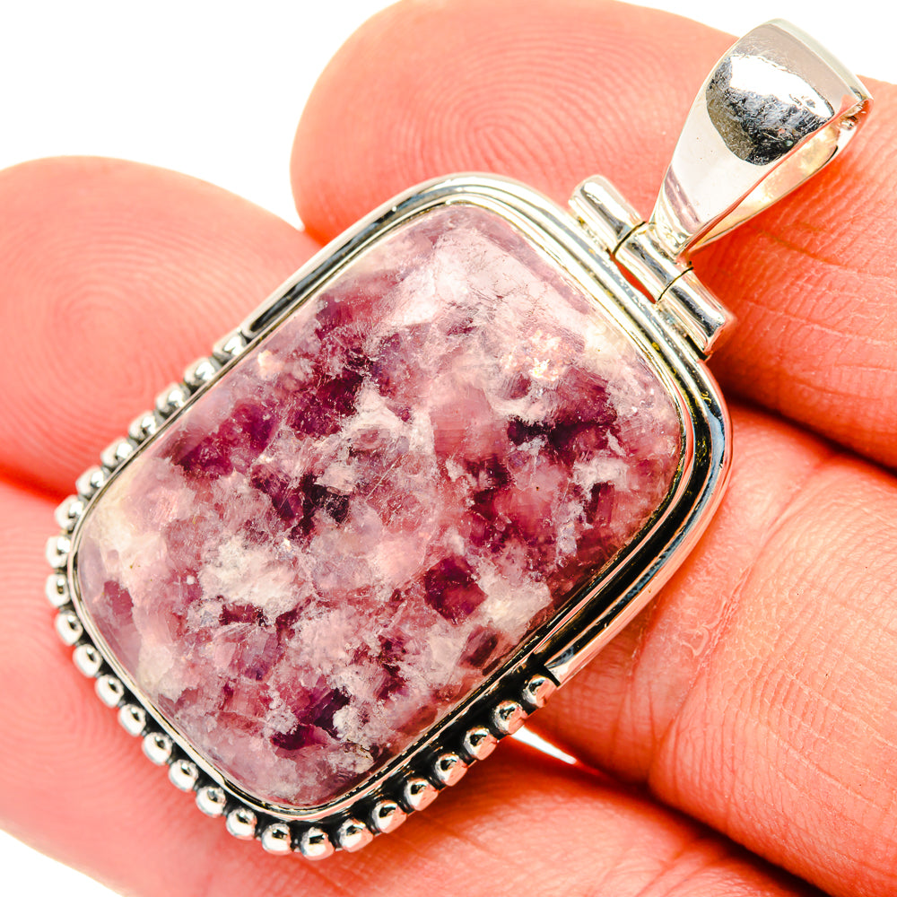 Lepidolite Pendants handcrafted by Anasilvercos - PD30550