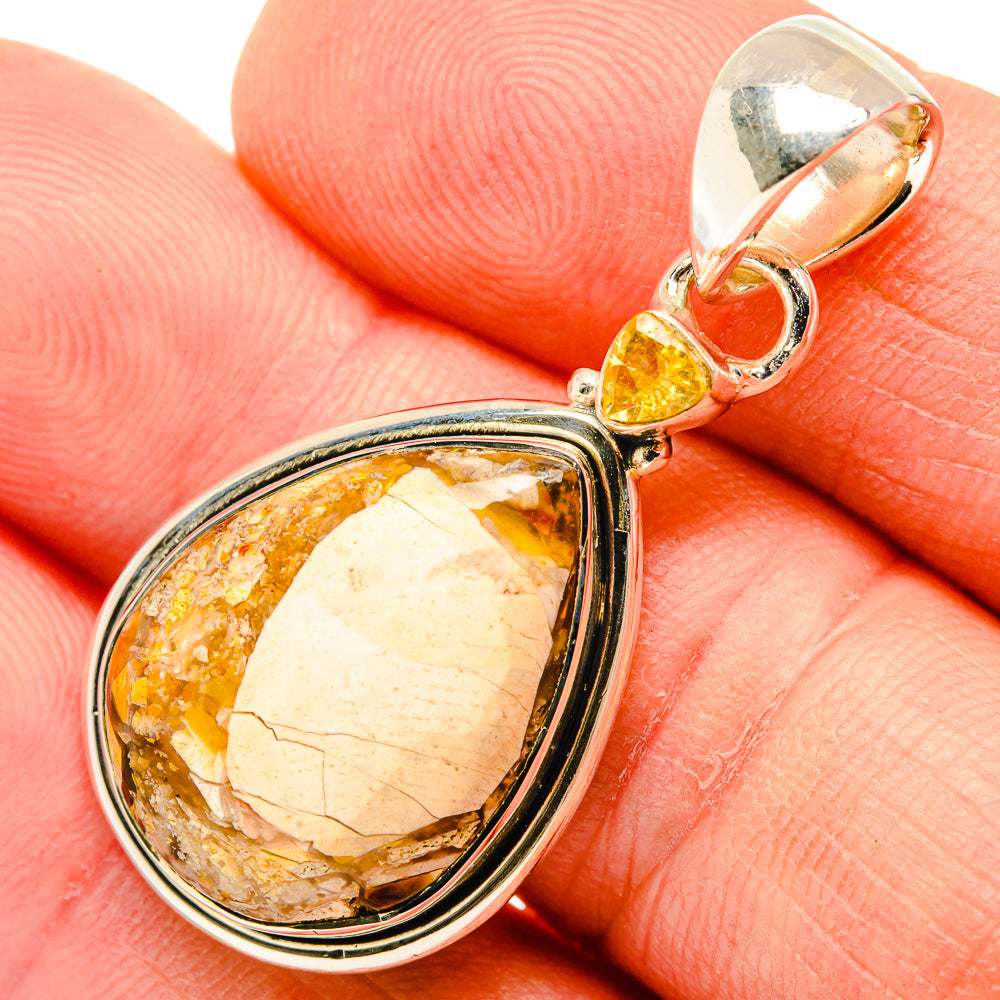 Brecciated Mookaite Pendants handcrafted by Anasilvercos - PD30569