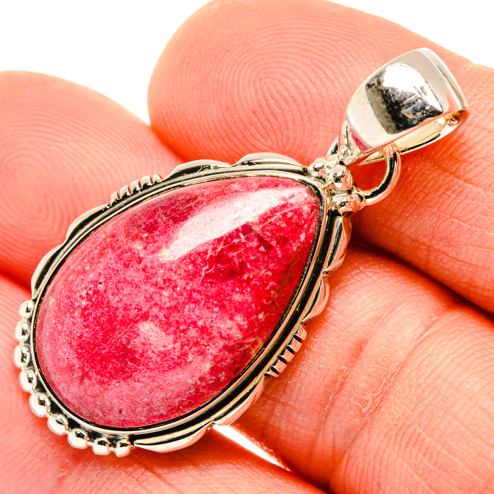 Thulite Pendants handcrafted by Anasilvercos - PD30570