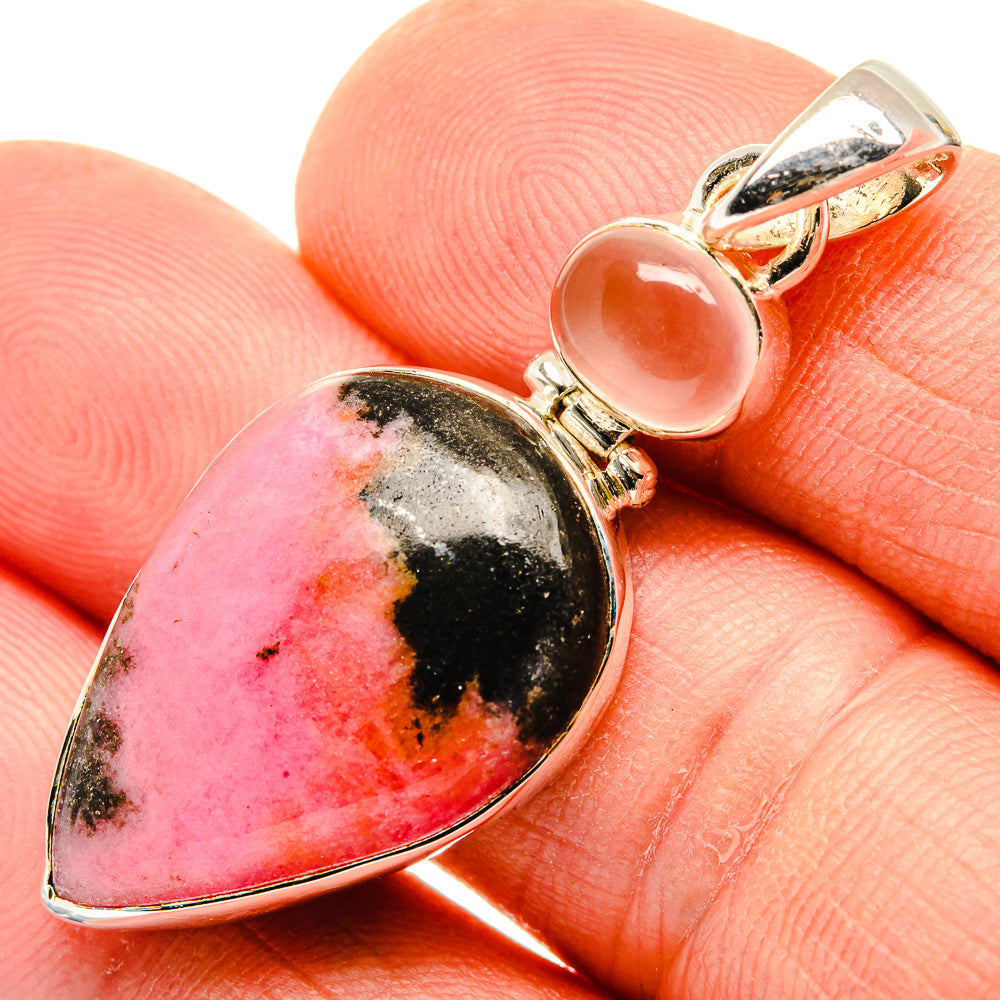 Rhodonite Pendants handcrafted by Anasilvercos - PD30576